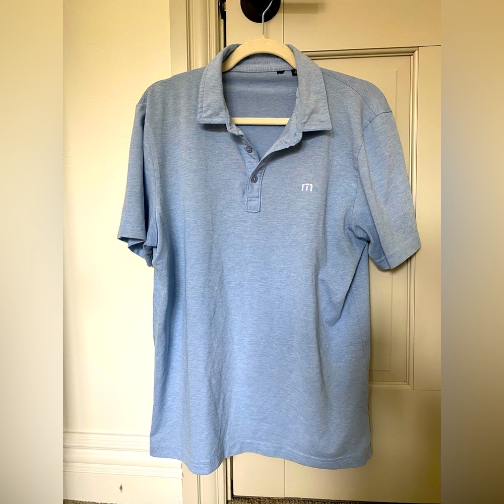 Travis Mathew Light Blue Polo